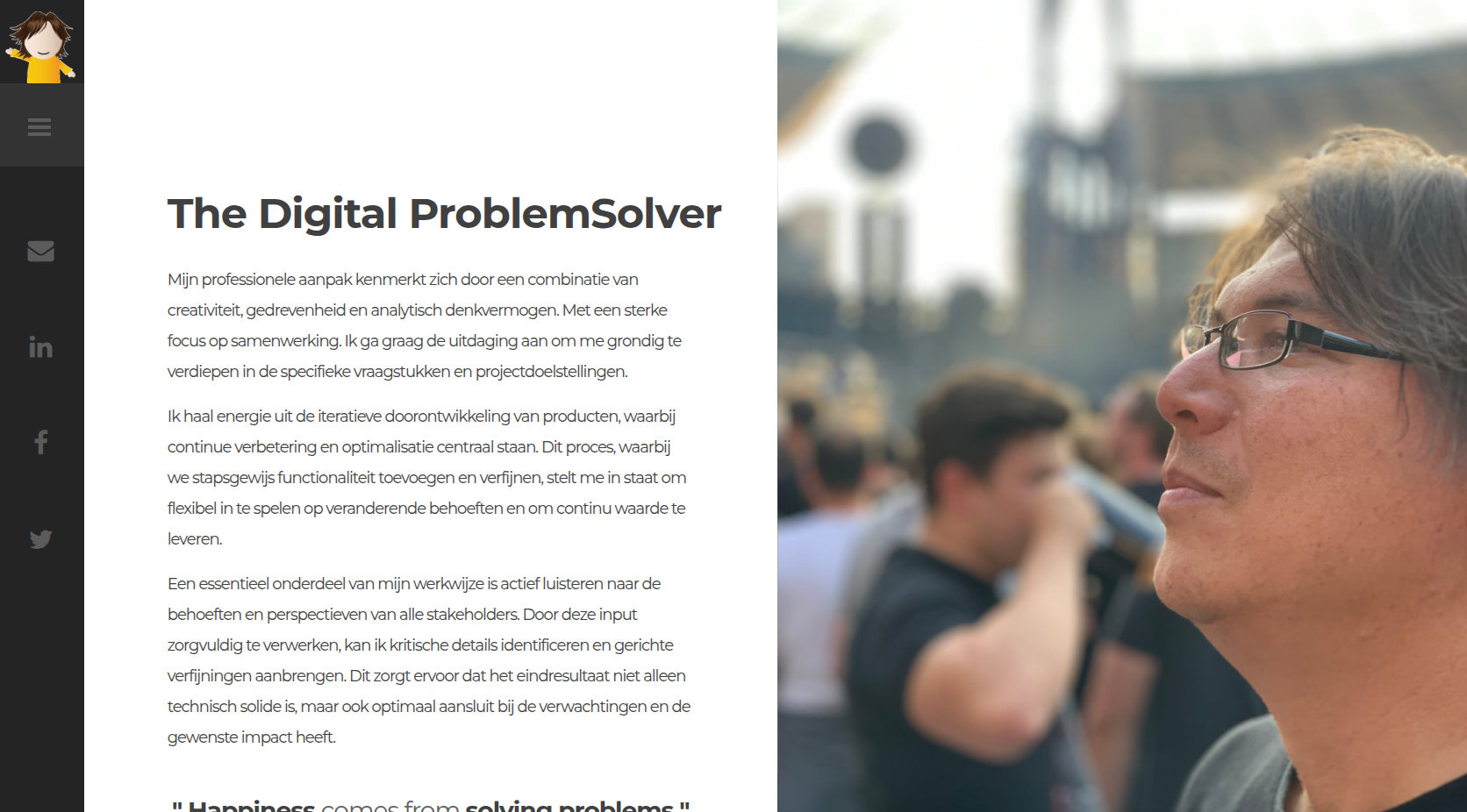 The Digital Problem Solver website, meer dan alleen een online visitekaartje