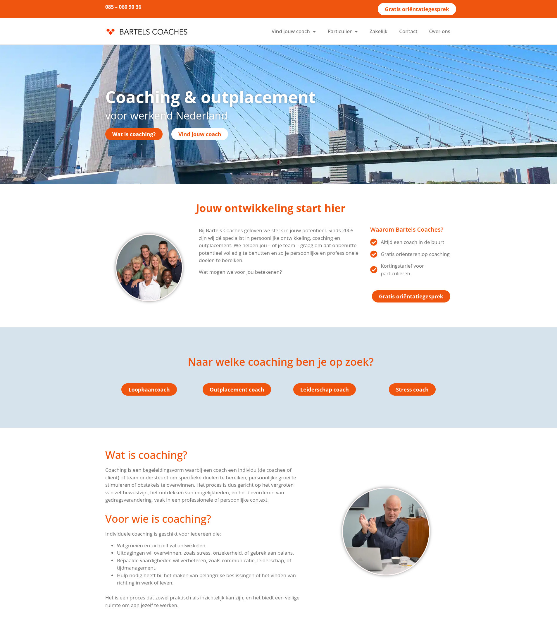 Strategische SEO en Wordpress optimalisatie voor Bartels Coaches