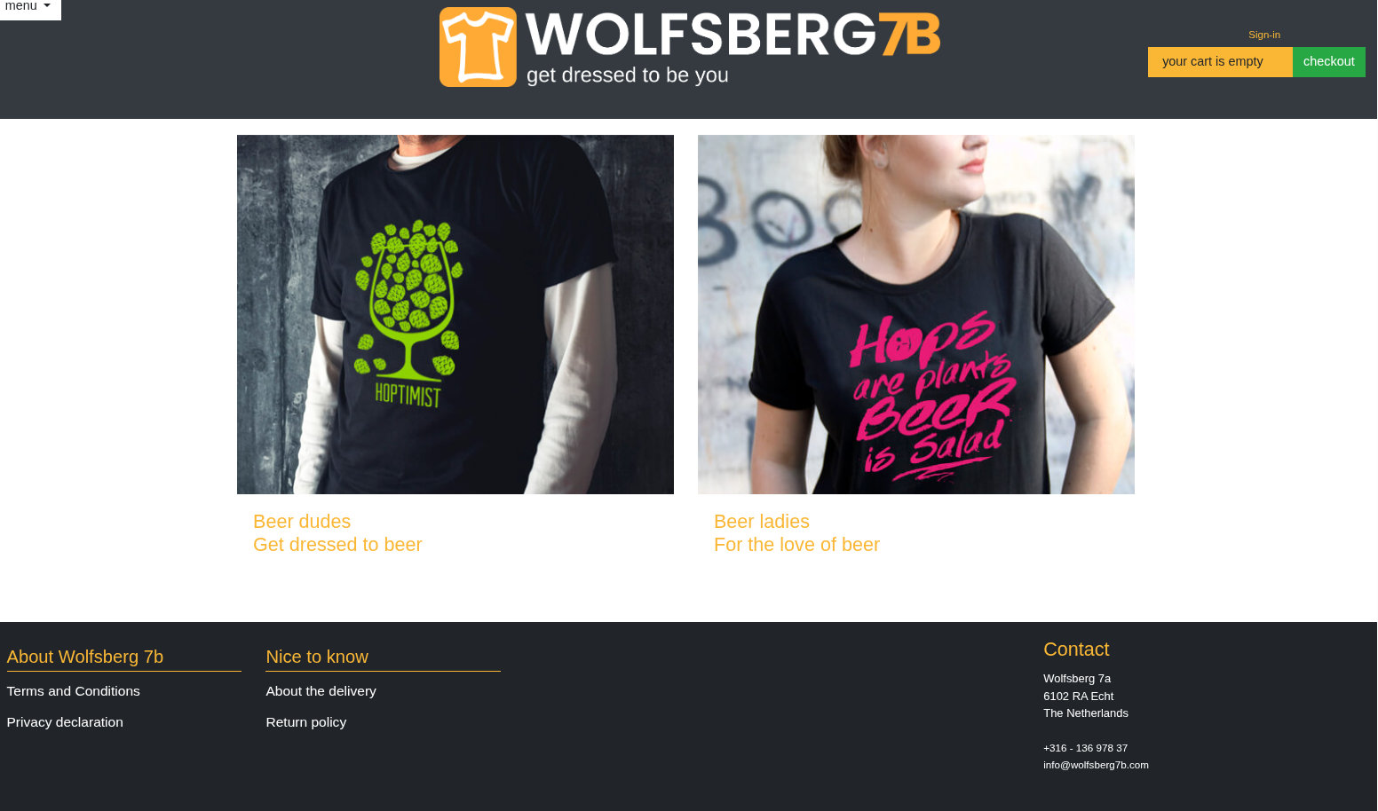 Maatwerk webshop wolfsberg7b.com met diverse SAAS-integraties